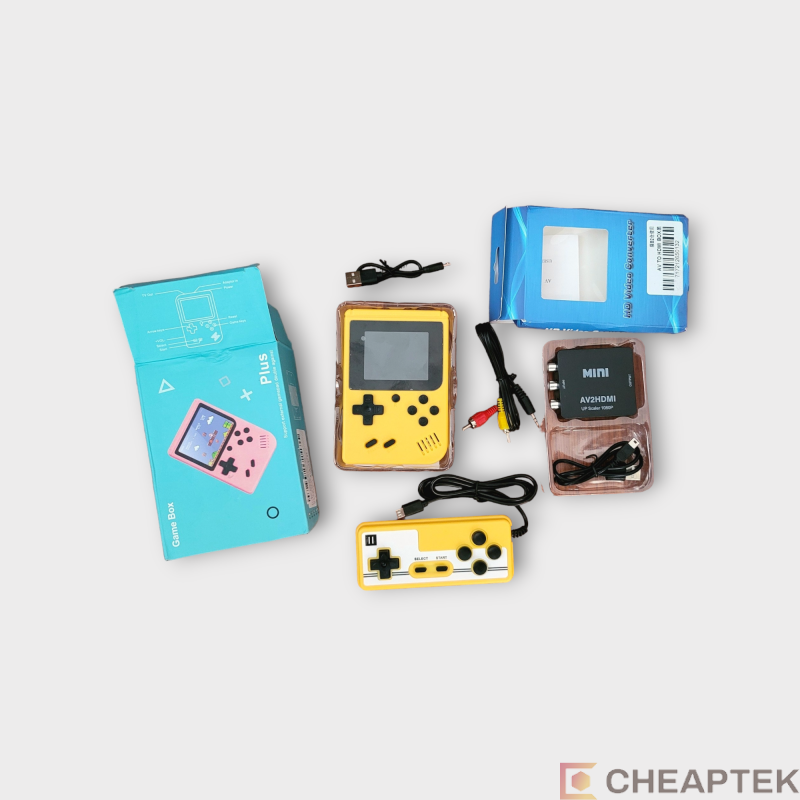 Retro Gaming Console with 500 Games - 2.8" Display, AV Output Retro Gaming Console with 500 Games - 2.8" Display, AV Output