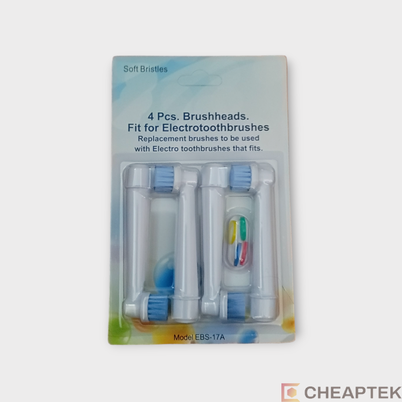 4pcs Heads Model EBS-17A for Oral-B Toothbrushes 4pcs Heads Model EBS-17A for Oral-B Toothbrushes