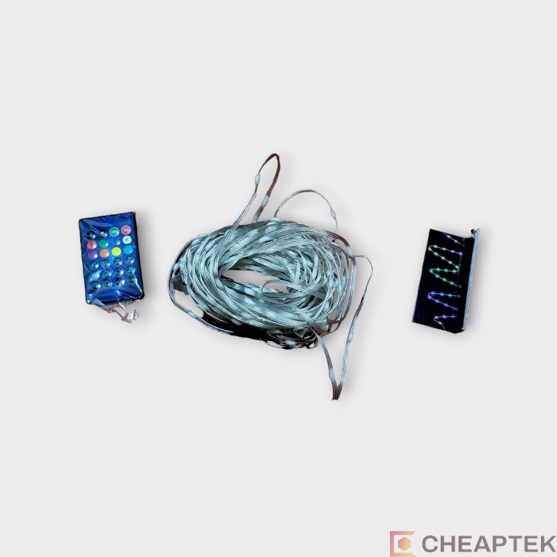 Christmas light string – 20m, remote control, Bluetooth Christmas light string – 20m, remote control, Bluetooth