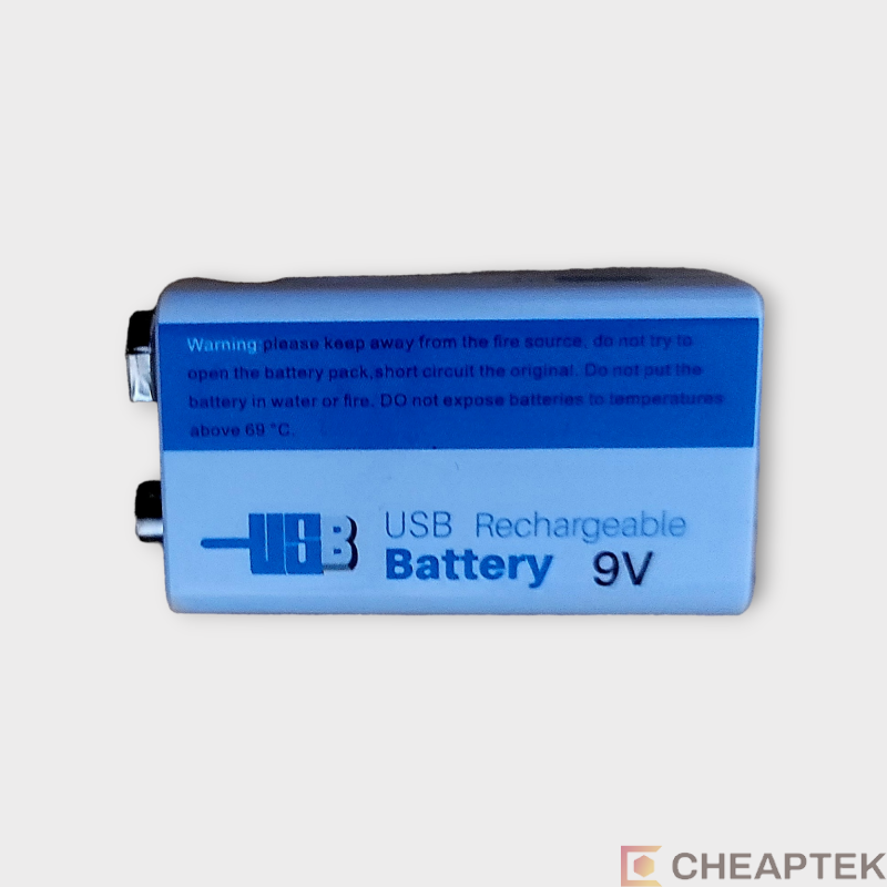 9V 6800mAh Li-ion Rechargeable Battery USB-C – 9V Lithium 9V 6800mAh Li-ion Rechargeable Battery USB-C – 9V Lithium