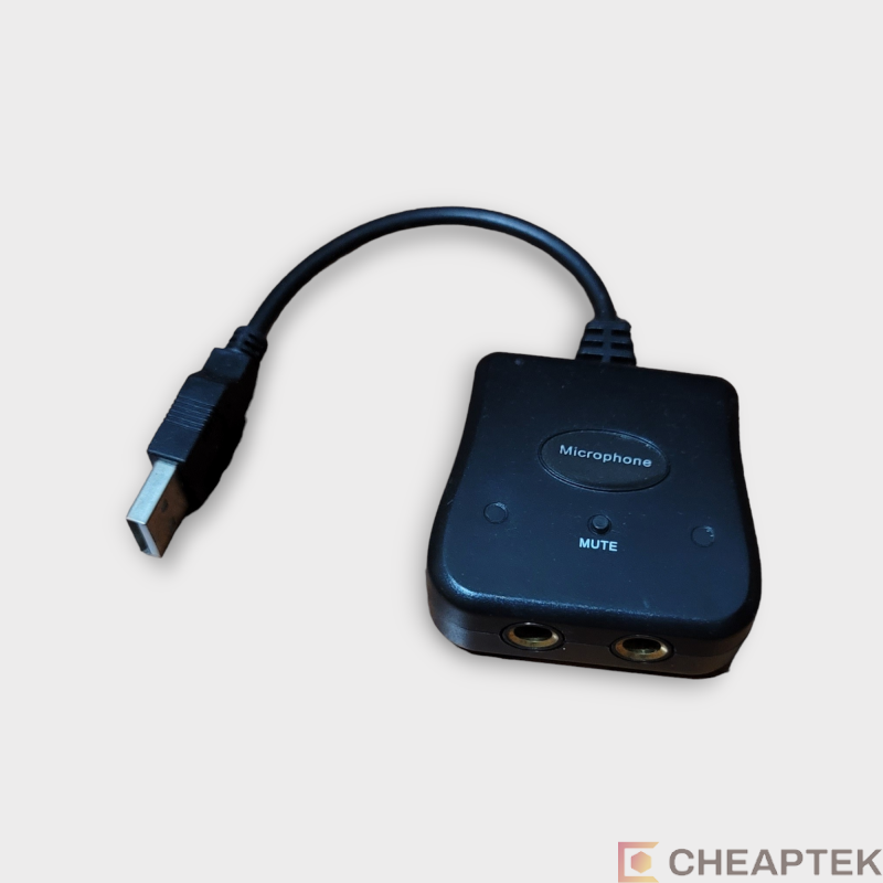 Externí USB zvuková karta - dva 6,3mm jacky Externí USB zvuková karta - dva 6,3mm jacky
