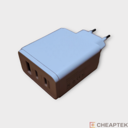 USB 30W QC 3.0 Fast Charger – Dual Type C Port, Portable Adapter