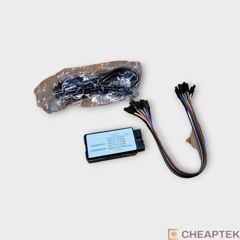 USB Logický Analyzér 24MHz 8 Kanálů 24M/s Logic Analyzer USB Logický Analyzér 24MHz 8 Kanálů 24M/s Logic Analyzer