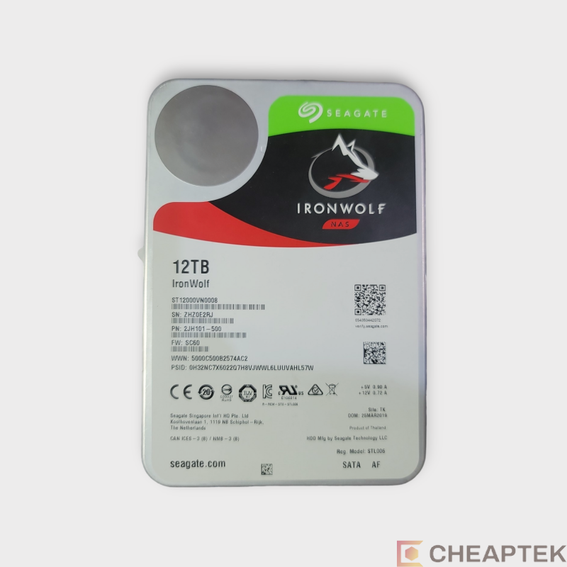 HDD Seagate IronWolf 12TB 7200ot/min SATA III HDD Seagate IronWolf 12TB 7200ot/min SATA III